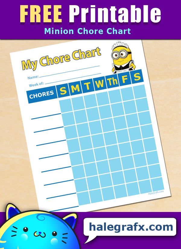 Free Printable Minion Chore Chart Free Printable Minion Chore Chart